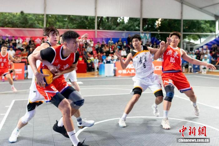粤港澳全运会十五运会群众赛事三人男篮开幕: